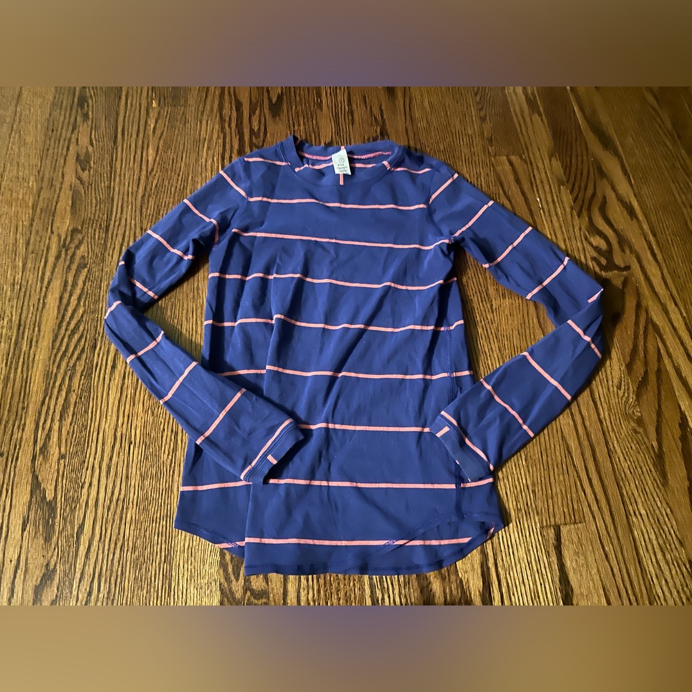 Ivivva purple and pink stripe long sleeve